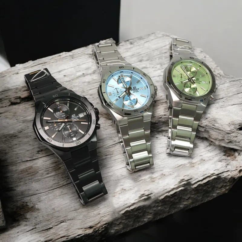 Casio Edifice Chronograph Light Green Casual Men's Watch- EFV-640D-3AV